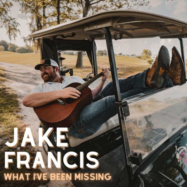 Jake Francis on golf Cart