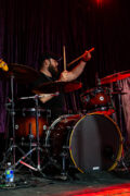 Tristan Tritt’s drummer performing at The End in Nashville